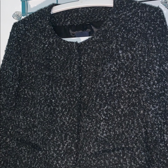 GAP Factory Tweed Cropped Button Jacket - Classic - Picture 2 of 7